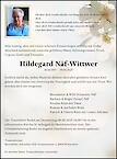 Necrologio Hildegard Näf-Wittwer