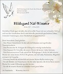 Necrologio Hildegard Näf-Wittwer