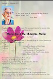 Obituary Maria Klara Nussbaumer-Müller