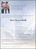 Obituary Alois Elsener-Roth