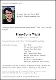 Avis de décès Hans-Peter Wicki