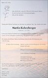Obituary Martin Eichenberger