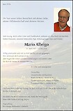 Todesanzeige Mario Albrigo, Steinach