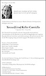 Todesanzeige Teresa (Gina) Keller-Carniello