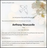 Todesanzeige Anthony Newcastle