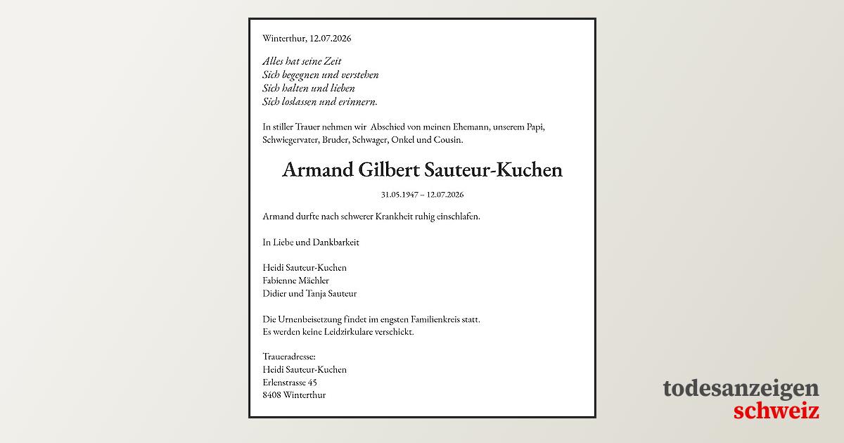 todesanzeige-armand-gilbert-sauteur-kuchen-winterthur