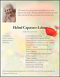 Todesanzeige Helmi Capararo-Leiner