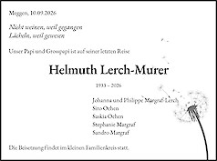 Todesanzeige Helmuth Lerch-Murer