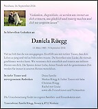 Todesanzeige Daniela R&uuml;egg