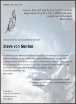 Obituary Steve von Gunten, Zollikofen