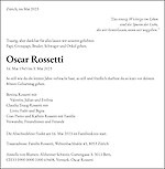 Avis de décès Oscar Rossetti