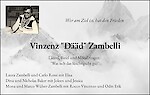 Todesanzeige Vinzenz "Dääd" Zambelli