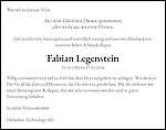 Obituary Fabian Legenstein