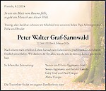 Necrologio Peter Walter Graf-Sannwald