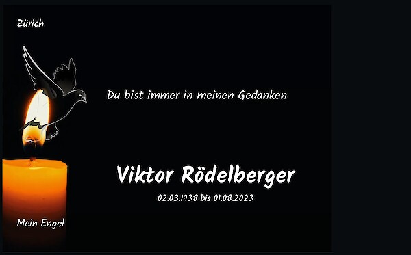 Avis de décès de Viktor Rödelberger